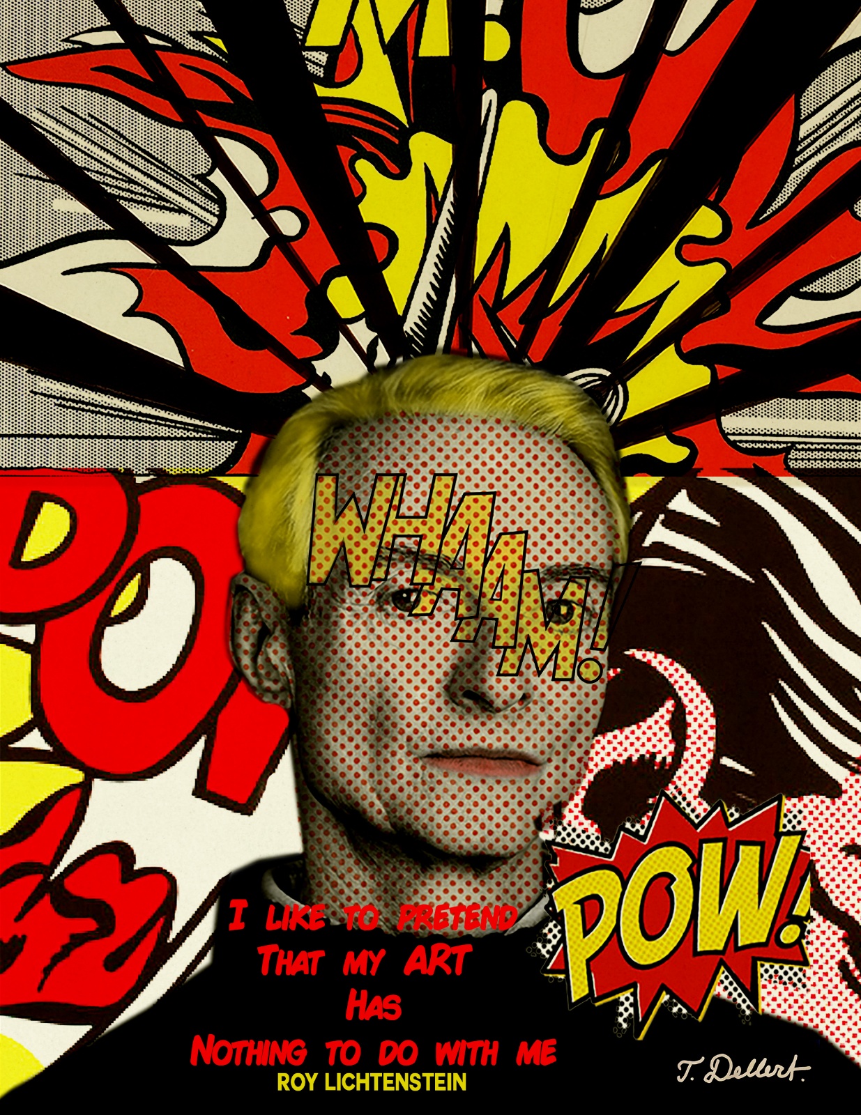 Small PORTRAIT OF ROY LICHTENSTEIN  copy